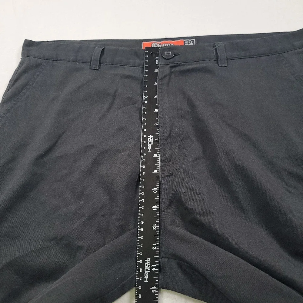 VTG Y2K Chams Cargo Shorts‎ Mens 38 Black Cotton Blend Baggy Skate